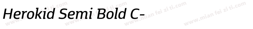Herokid Semi Bold C字体转换